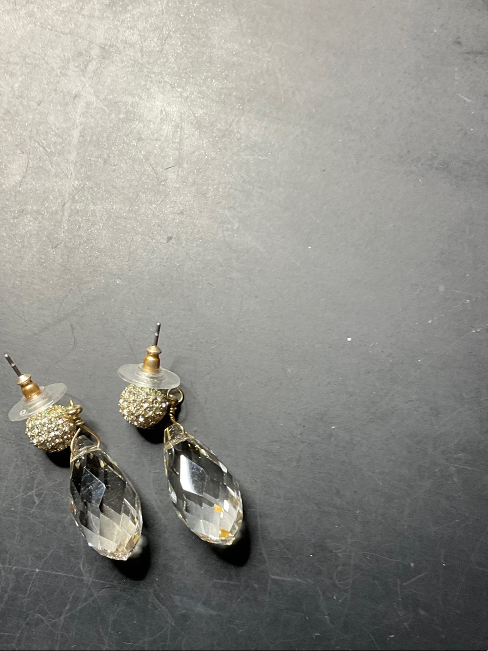 Gold Crystal Drop Earrings - Women Jewelry